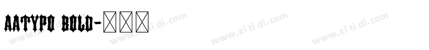 aatypo bold字体转换